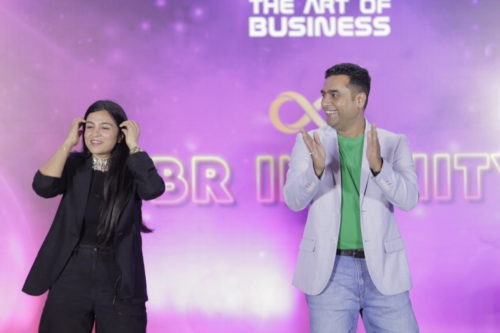 Ujjwal Abhishek on stage