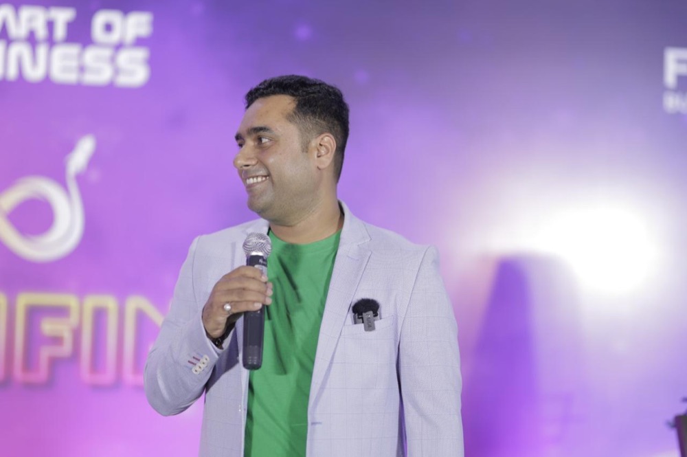 Ujjwal Abhishek speaking at The Art of Business